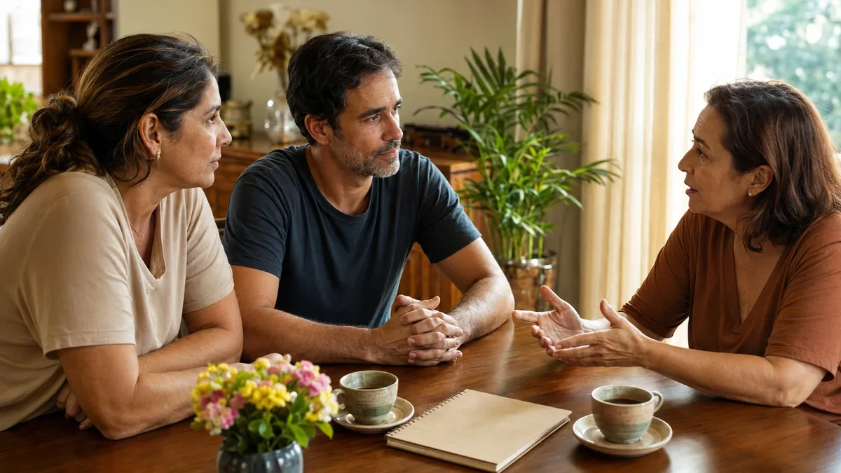 Como conversar com seus irmãos sobre dividir o cuidado dos pais